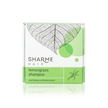 Натуральный твердый шампунь Sharme Hair Lemongrass с ароматом лемонграсса для тусклых волос, 50 г — фото 3